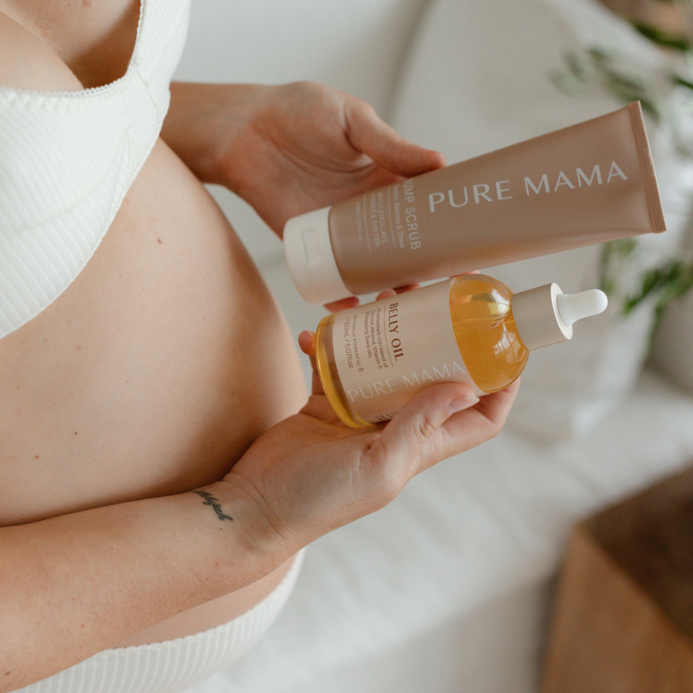 Pure Mama Belly Oil & Bump Scrub